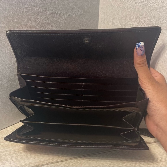 Bottega Veneta 2009 Intrecciato Zip Around Snap Purple Wallet - Picture 5 of 5